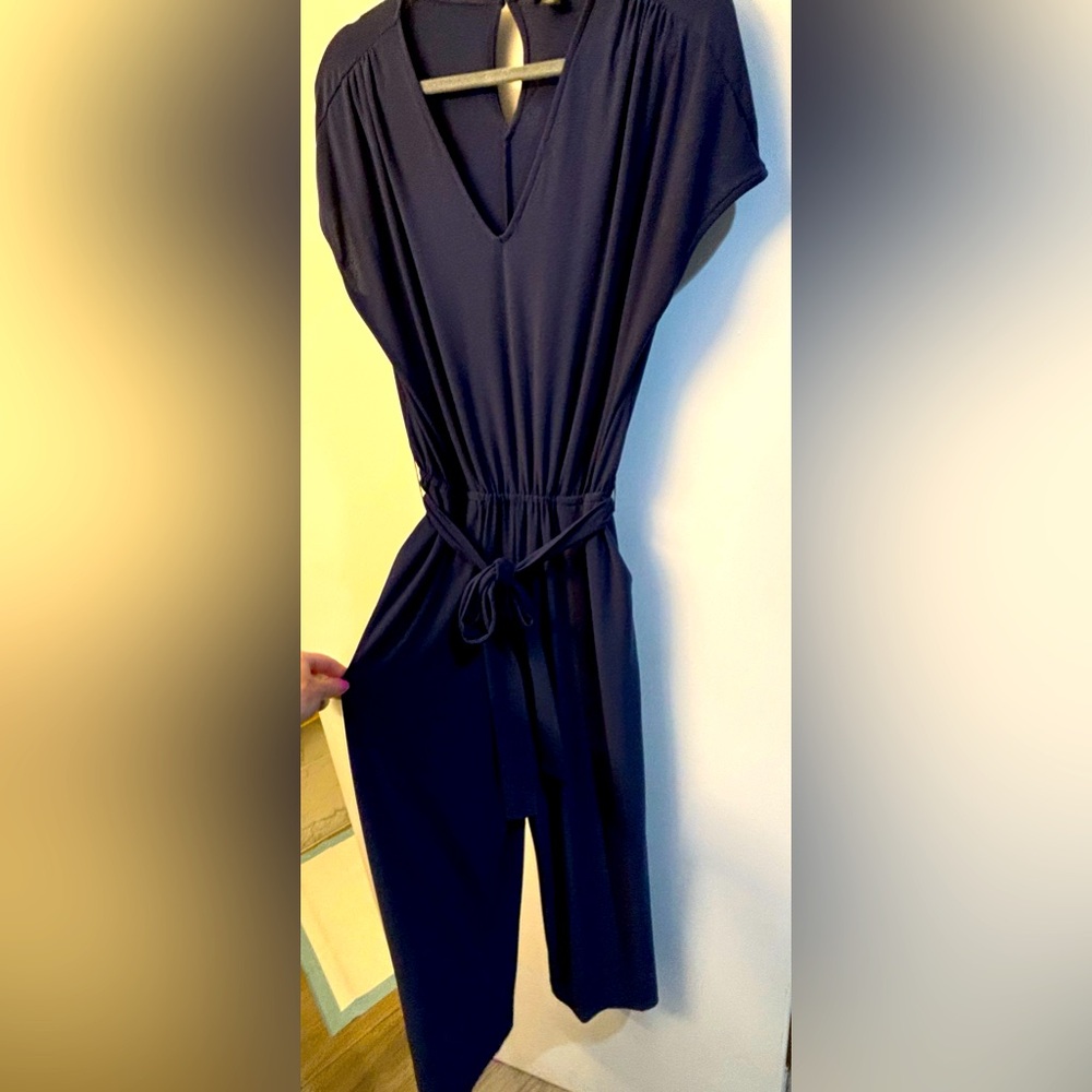Dark blue lightweight Halogen jumpsuit
